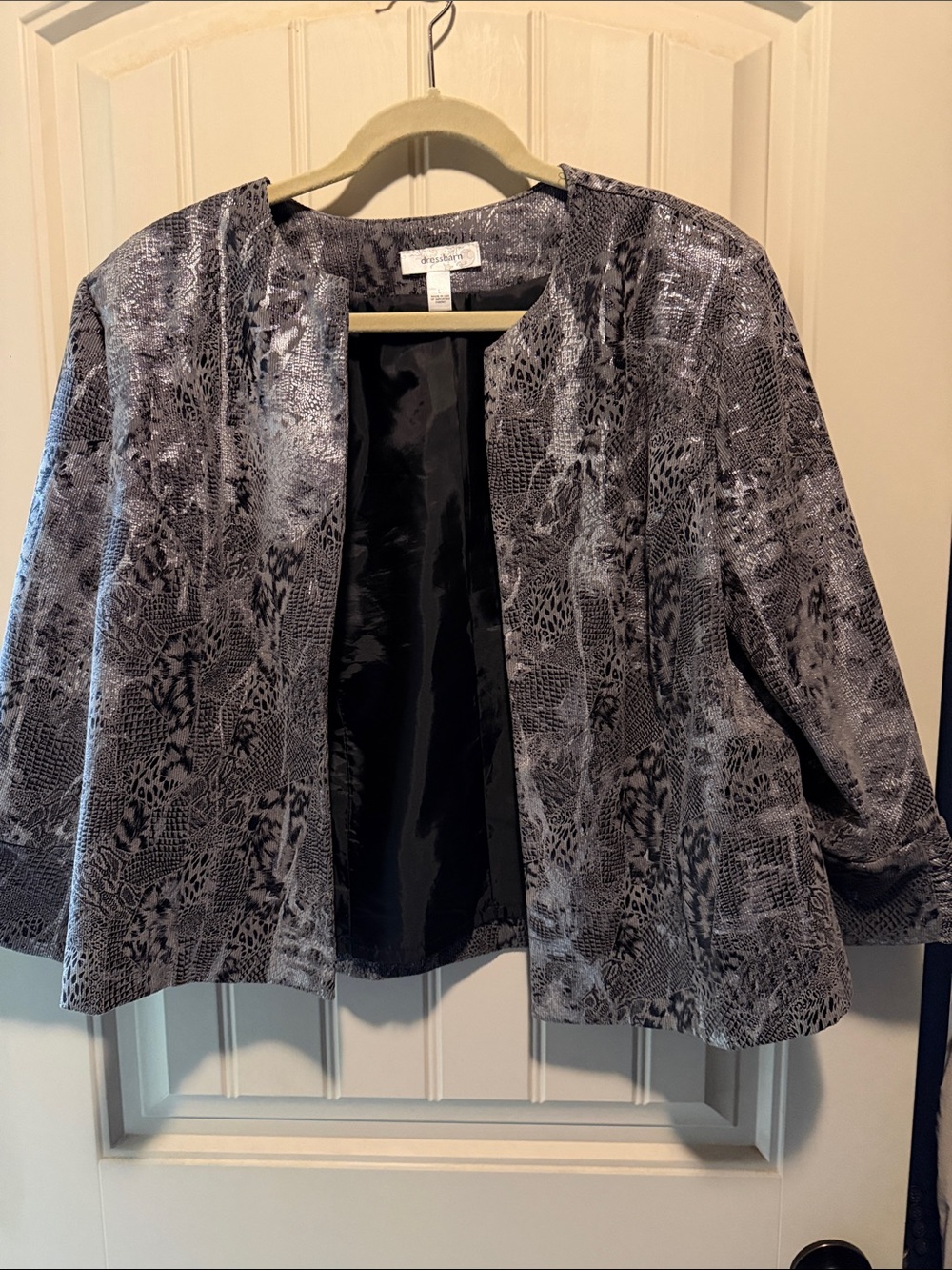 Dress Barn Snake Print Jacket